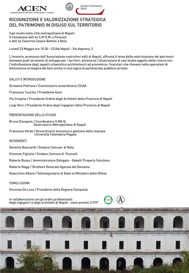 RICOGNIZIONE E VALORIZZAZIONE STRATEGICA DEL PATRIMONIO IN DISUSO SUL TERRITORIO